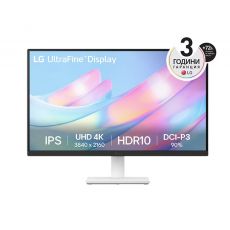 LG 27US500-W, 27" UHD 4K, IPS Panel Anti-Glare, 5ms, 1000:1, 300cd/m, 3840x2160, DCI-P3 90% t, HDR 10, HDMI, DisplayPort, Dynamic Action Sync, LG Switch, Headphone out, Tilt, Black/White, image 