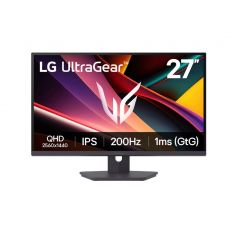 LG 27G610A-B, UltraGear 27" IPS, AG, 1ms (GtG), 200Hz, 1000:1, HDR400, sRGB 99%, 400cd/m2, QHD 2560x1440, NVIDIA G-SYNC, AMD FreeSync, HDMI, DisplayPort, Headphone Out, Reader mode, Tilt, Swivel, Height Adjustable, Pivot, Black, image 