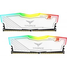 Memory Team Group T-Force Delta RGB White DDR4 - 16GB (2x8GB) 3200MHz CL16-18-18-38 1.35V, image 