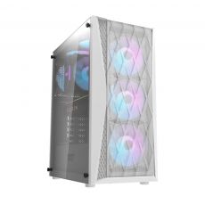 Darkflash Case ATX - DK352 White - 4 fans included, image 