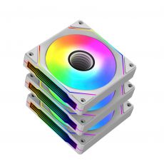 Xigmatek Fan Pack 3-in-1 3x120mm - Infinity G20A Arctic - Infinity Mirror, A-RGB, image 