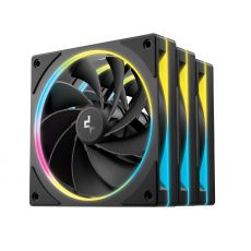 DeepCool Fan Pack 3-in-1 3x120mm - FL12R SE Black, Reverse, Addressable RGB, image 