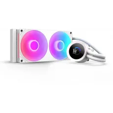 AIO Liquid Cooler NZXT Kraken Plus 240 RGB LCD Display - White, image 