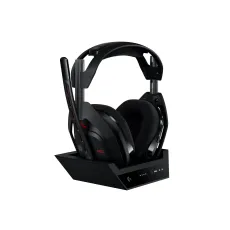 Logitech Astro A50 Lightspeed wireless headphones with dock, black, image 