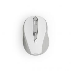 Hama “WM-400” Wireless Mouse, Ergonomic, Optical, 6 Buttons, No Clicking Noise, white, image 