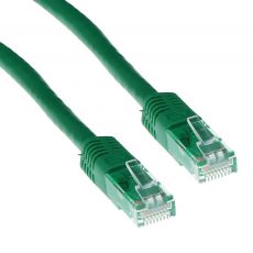 Green 1.0 meter U/UTP CAT6 patch cable with RJ45 connectors, image 