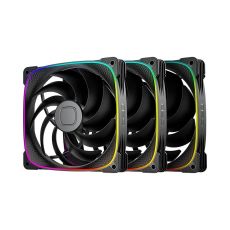 Geometric Future Fan Pack 3-in-1 140 mm - Squama 2503B-14 Black, image 