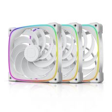 Geometric Future Fan Pack 3-in-1 140 mm, Reversed - Squama 2503RW-14 White, image 