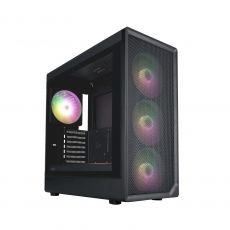 1stPlayer Case ATX - AU8 Black - 4 x 140 mm A-RGB fans included, USB-C, image 