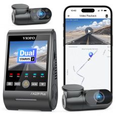 VIOFO Dash Cam A229 Plus 3 Channel - 2K, HDR, Sony STARVIS 2, GPS, image 