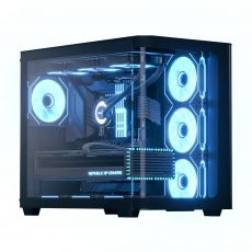 AeroCool Case ATX - P500C-G-BK-v1 - 4 x 120 mm Infinity Mirror A-RGB, image 