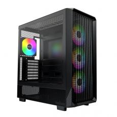 Montech Case ATX - X5 (B) - 4 A-RGB fans, USB-C, image 