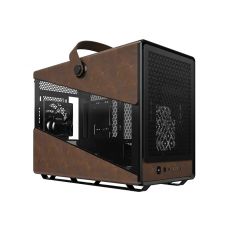 Montech Case mATX - Heritage PRO (B) - USB-C, Leather, 4 x 120 mm Fans, image 