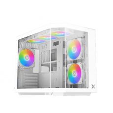 Xigmatek Case mATX - Cubi M Arctic - 6 ARGB Fans, image 