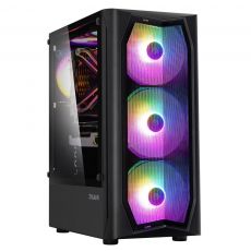 Zalman Case ATX - N4 - RGB, Tempered Glass, image 