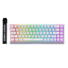 MCHOSE Gaming Mechanical Keyboard Ace 68 - 8K, Ice Blue Magnetic Switch [Linear] (English US), White, image 