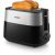 Φρυγανιέρα PHILIPS HD2516/90, black, 2-slot, bun warmer, image 