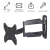 Hama Fullmotion TV Wall Bracket, 122 cm (48”), 2 Arms, Black, image _ab__is.image_number.default