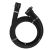 1stPlayer Custom Sleeved Modding Cable Black - PCIe 5.0 12VHPWR M/M - FM2-B-BK, image _ab__is.image_number.default