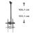Hama TV Ceiling Mount, Swivel, Tilt, 165 cm (65") up to 50 kg, 220878, image _ab__is.image_number.default