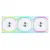 3Pack Fans Lian Li UNI FAN SL Wireless ARGB PWM - 120 mm White + Controller, image 