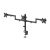 Hama Monitor Mount, 3 Monitors, Height-adjustable, Swivel/Tilt, 13" - 27", image 