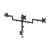 Hama Monitor Mount, 3 Monitors, Height-adjustable, Swivel/Tilt, 13" - 27", image _ab__is.image_number.default