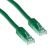 Green 1.5 meter U/UTP CAT6 patch cable with RJ45 connectors, image 