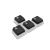 uRage Set of Key Cps, Doubleshot PBT Pudding, for Mech. Keyboards, QWERTY US/UK, image _ab__is.image_number.default