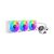 1stPlayer Water Cooling 360mm - Thunderstorm TS4 360 White - Digital Display, aRGB, image 