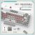 Ajazz Gaming Mechanical Keyboard AK820 - AS Red Switch [Linear] (English US), Gray White, White Light, image , 3 image