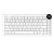 Ajazz Wireless Gaming Mechanical Keyboard AK820 V2 PRO - White peach Switch [Linear] (English US), White, image , 2 image