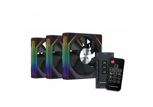 Xigmatek Fan Pack 3-in-1 3x120mm - Infinity G22A - Infinity Mirror, A-RGB, image 