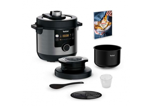 Tefal CY778830 Turbo Cuisine N'Fry 7,6L (Crispy Lid Included), 1200W, Epc, Automatic Prg (10+5Air Frying), Easy Steam Release, image 