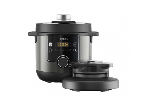 Tefal CY778830 Turbo Cuisine N'Fry 7,6L (Crispy Lid Included), 1200W, Epc, Automatic Prg (10+5Air Frying), Easy Steam Release, image _ab__is.image_number.default