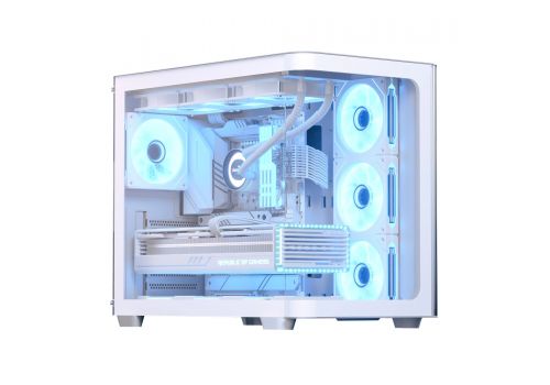 AeroCool Case ATX - P500C-G-WT-v1 - 4 x 120 mm Infinity Mirror A-RGB, image 