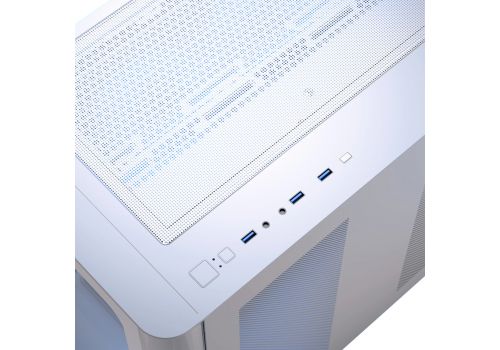 AeroCool Case ATX - P500C-G-WT-v1 - 4 x 120 mm Infinity Mirror A-RGB, image , 4 image