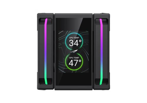 Gamemax CPU Cooler Sigma 620 LCD Black - Addressable RGB
