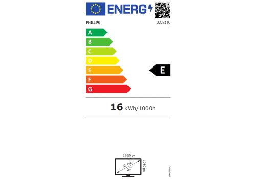 Philips 222B1TC/00, 21.5" Touch (anti-glare), IPS, WLED, 1920x1080@75Hz, 4ms GTG, 250cd m/2, 1000:1, DCR 50M:1, Adaptive Sync, FlickerFree, Low Blue Mode, 2Wx2, Tilt, Height Adjust, D-SUB, HDMI, DP, USB hub, image , 8 image