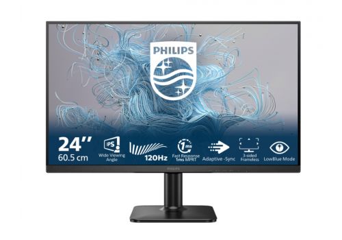 Philips 24E2N1110, 23.8" IPS WLED, 1920x1080@120Hz, 4ms GtG, 1ms MPRT, 300cd m/2, 1500:1, Mega Infinity DCR, Adaptive Sync, FlickerFree, LowBlue Mode, Tilt, D-SUB, HDMI, image 