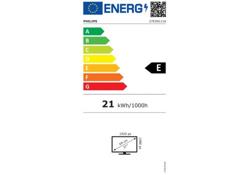 Philips 27E2N1110, 27" IPS WLED, 1920x1080@120Hz, 4ms GtG, 1ms MPRT, 300cd m/2, 1500:1, Mega Infinity DCR, Adaptive Sync, FlickerFree, LowBlue Mode, Tilt, D-SUB, HDMI, image , 9 image