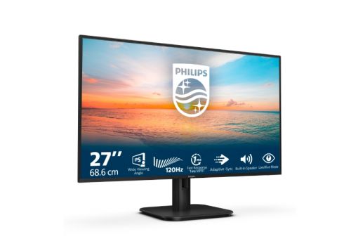 Philips 27E1N1200A, 27" IPS WLED, 1920x1080@120Hz, 4ms GtG, 1ms MPRT, 300cd m/2, 1500:1, Mega Infinity DCR, Adaptive Sync, FlickerFree, LowBlue Mode, 2Wx2, Tilt, D-SUB, HDMI, DP, image , 9 image