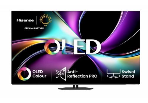Hisense 55" A85Q, 4K UHD OLED Smart TV, 120Hz, 1000 nits,HDMI 2.1, Game Mode Pro, AMD FreeSync Premium, Dolby Vision IQ & Atmos, Bluetooth, Alexa Built-in, Black, image 