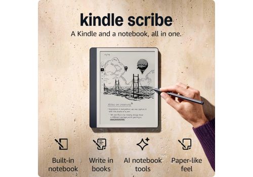 Amazon Kindle Scribe (2024) reader 32GB - 10.2" - w Premium Pen - tungsten, image _ab__is.image_number.default