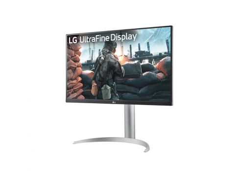 LG 27UP650K-W, 27" UHD 4K IPS AG, DCI-P3 95%, UltraFine, 5ms, 1200:1, Mega DFC, 400 cd/m2, 3840x2160, HDR 10, VESA Display HDR 400, HDMI, DisplayPort, Headphone out, Height Adjustable,Pivot Tilt, Reader Mode, image _ab__is.image_number.default
