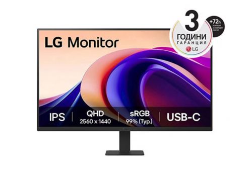 LG 27U631A-B, 27" QHD LED AG, IPS, 100Hz, 5ms, 250 cd/m2, 1000:1, QHD (2560 x 1440), sRGB 99% , HDR 10, USB-C (PD 15W), HDMI, LG Switch, Dynamic Action Sync, Reader mode, Headphone out, Tilt, Black, image 