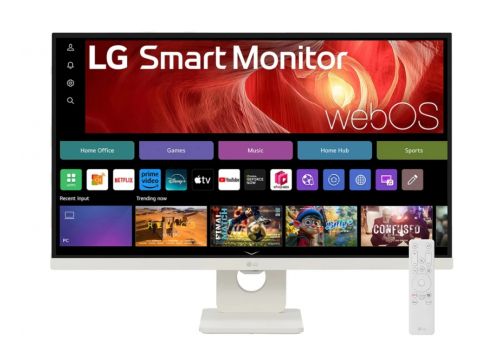 LG 27U731SA-W, 27" IPS Smart webOS23, 5ms, 1000:1, 350cd/m, FHD 3840 x 2160, ThinQ, DCI-P3 90%, HDR 10, HDMI, USB Type-C , Bluetooth, Speacers 5W x 2, Tilt, White, image 