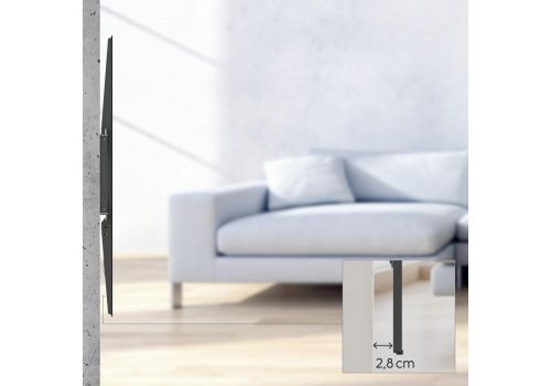 Hama TV Wall Bracket, Rigid, 305 cm (120") to 100 kg, Wall Spacing 2.8 cм, image _ab__is.image_number.default