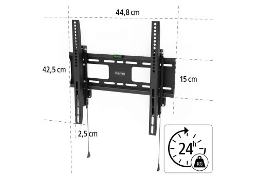 Hama TV Wall Bracket, Rigid, Theft Protection, 165 cm (65") up to 50 kg, image _ab__is.image_number.default