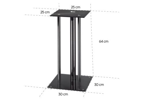 Hama Speaker Stand for Heavy Boxes, with Cable Guide, Universal, 220881, image _ab__is.image_number.default
